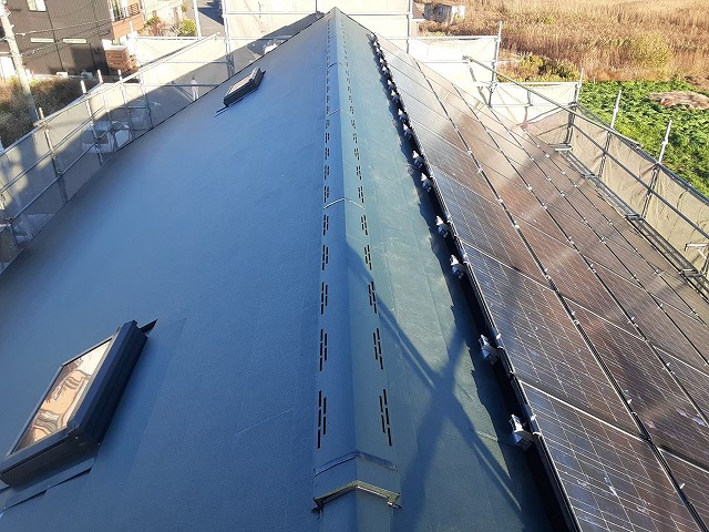 屋根葺き替え工事完了です